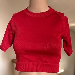 Red Women's Crop Top